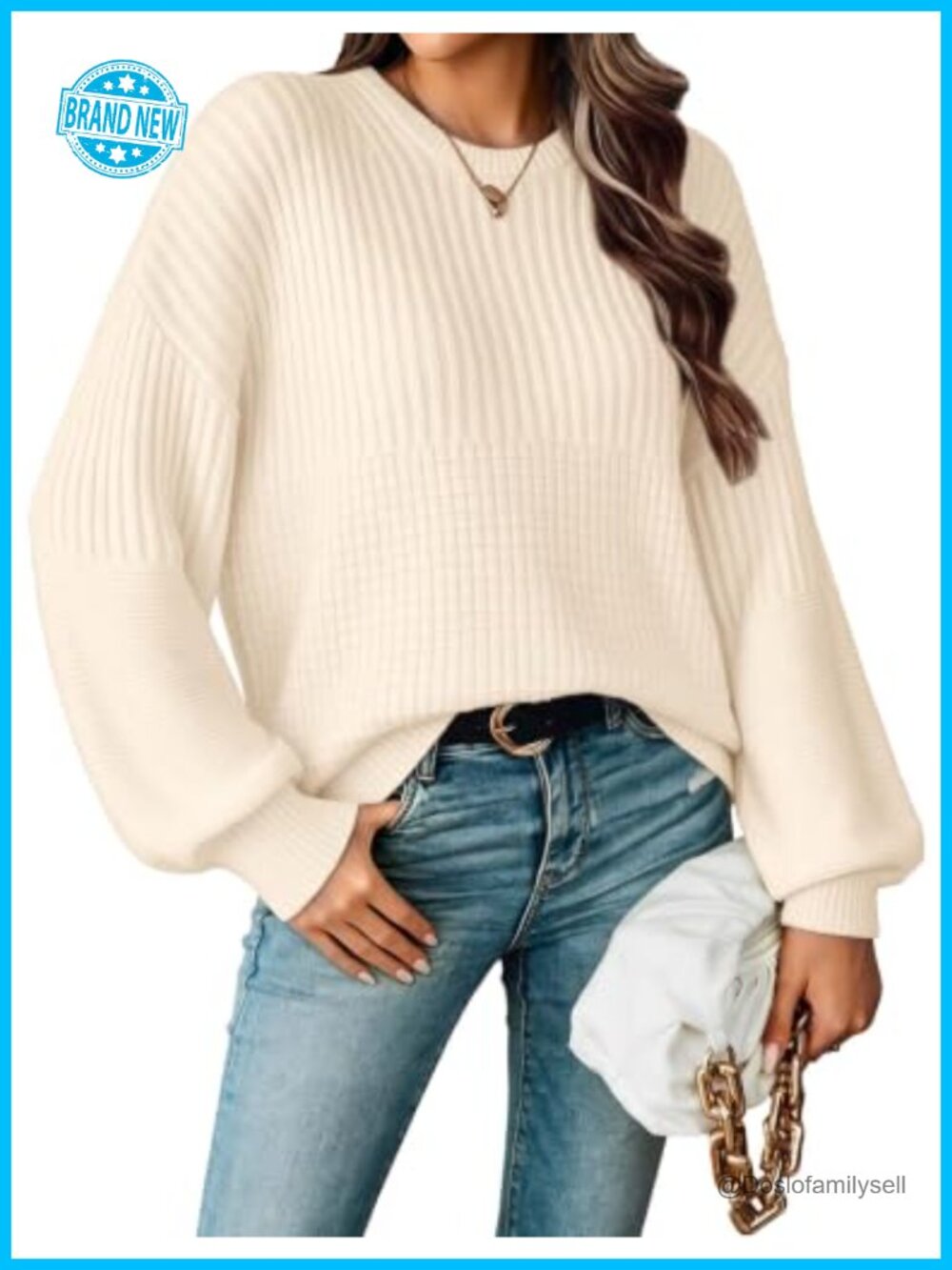 Oversized Lightweight Batwing Sleeve Sweater Pullover Top